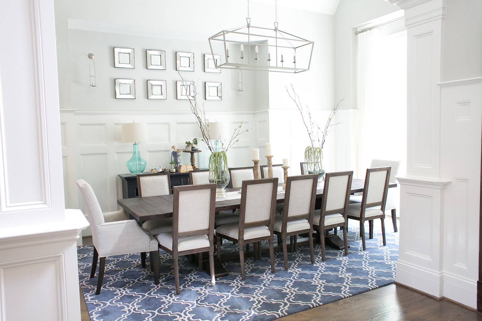 interior design of a dining room in raleigh nc