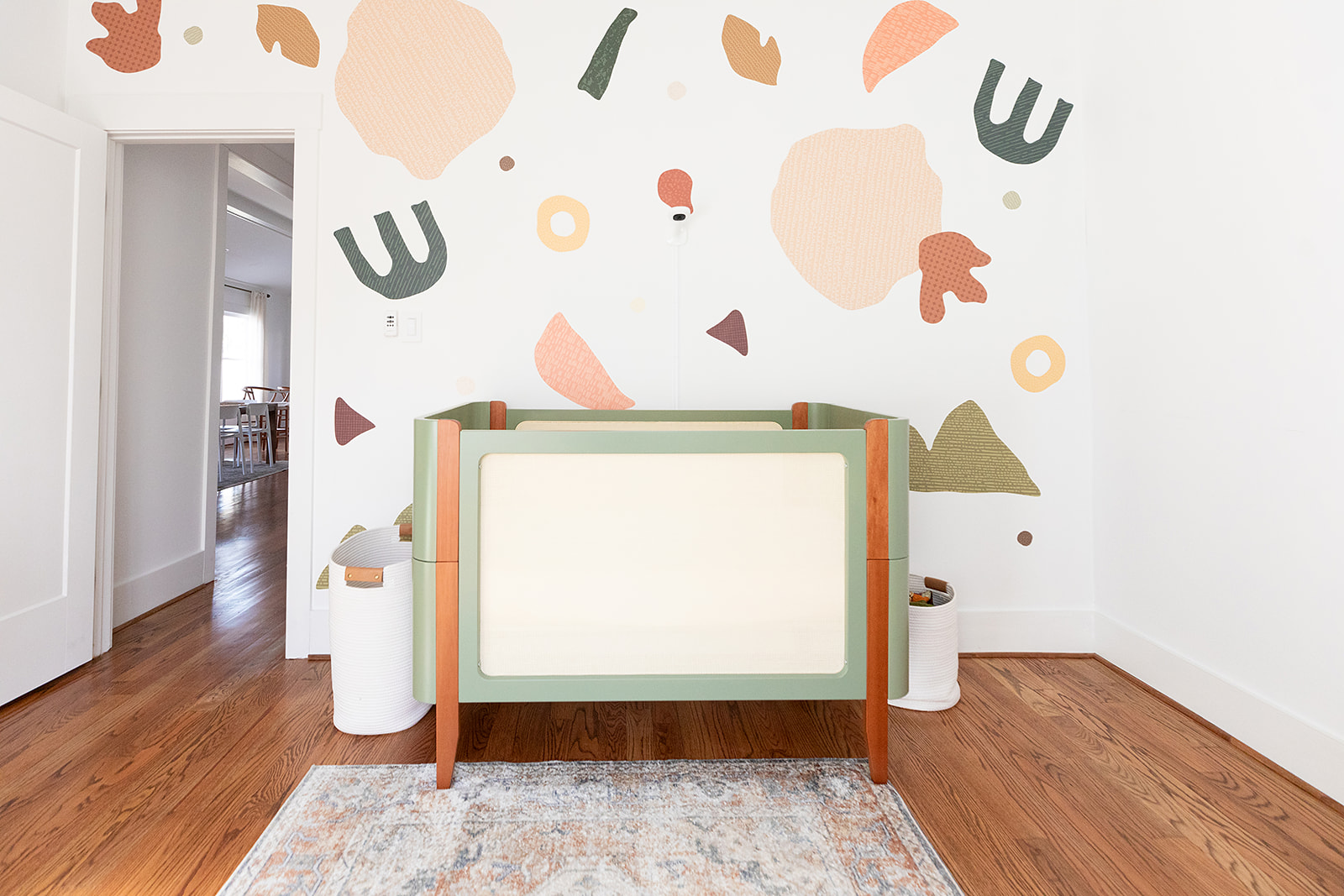 Chapel Hill Rd. Nursery Crib and Wall Decos.