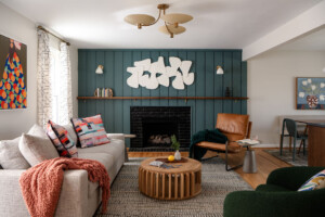 Modern Living Room in North Hills Dr. After Renovation by TEW Design Studio