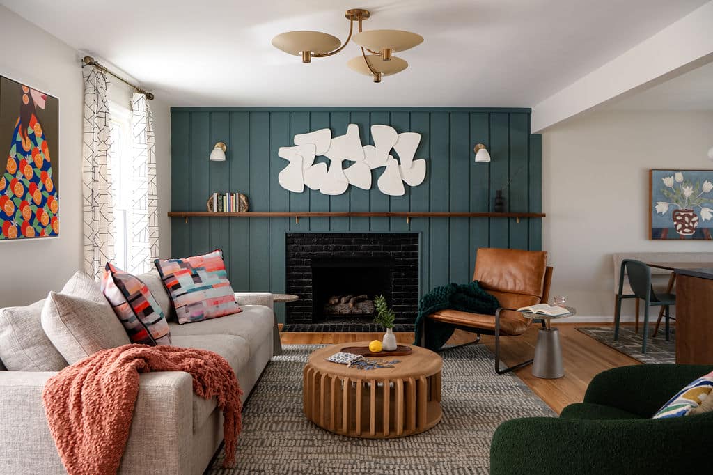 bold living room design